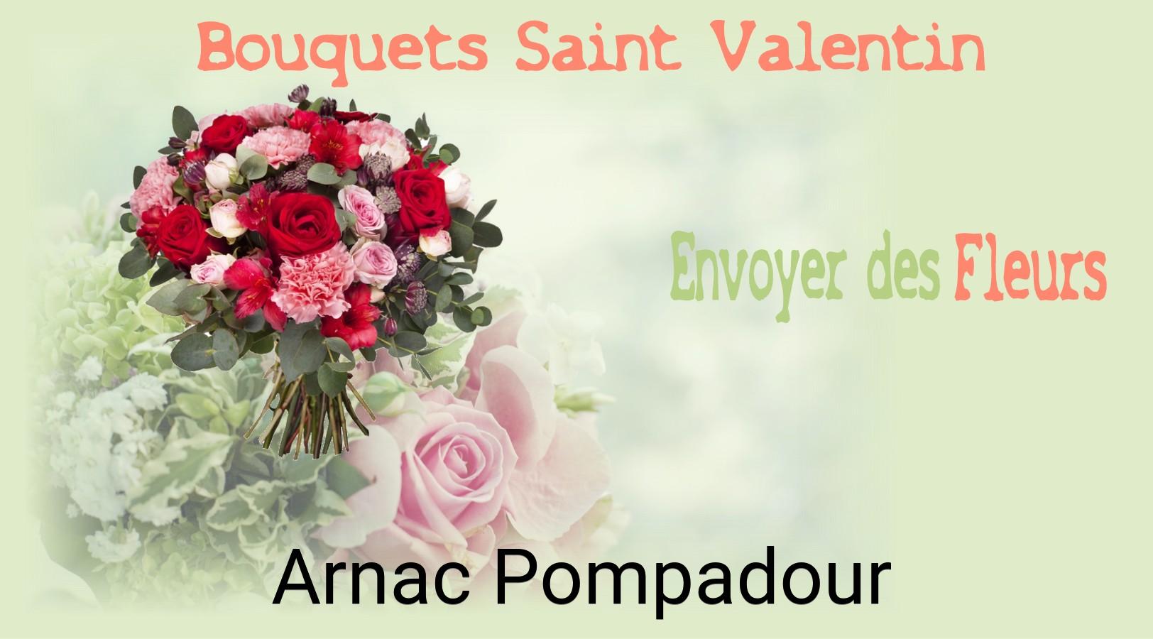 Roses de Saint-Valentin livrées à Arnac-Pompadour